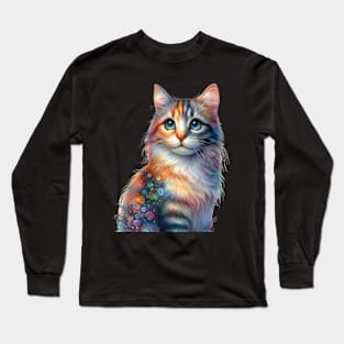 The Doodle Cat Long Sleeve T-Shirt